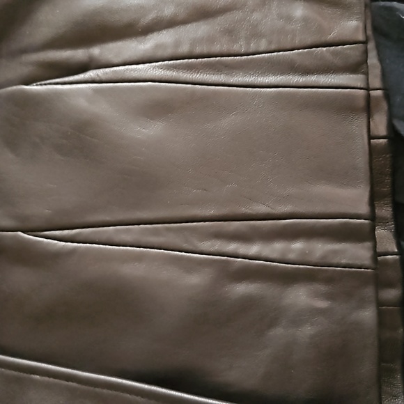 *NWOT Avanti 100% Leather Jacket with adjustable belt - Picture 4 of 5